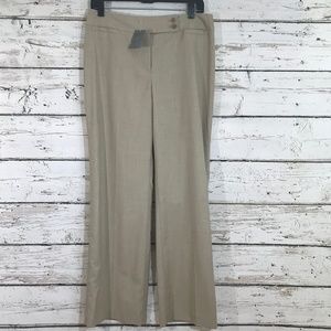 Ann Taylor Beige Straight Dress Pants